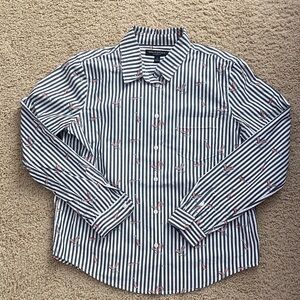 Chambray/Wht Pink Champagne Long Sleeve Woven